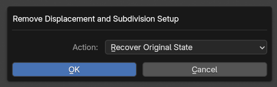 pic: remove displacement setup options