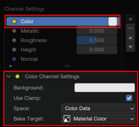 pic: RGB channel settings