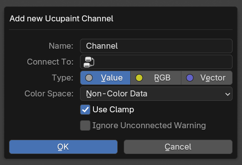 pic: new custom channel dialog box