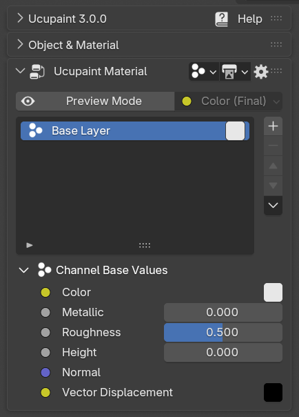 layer list