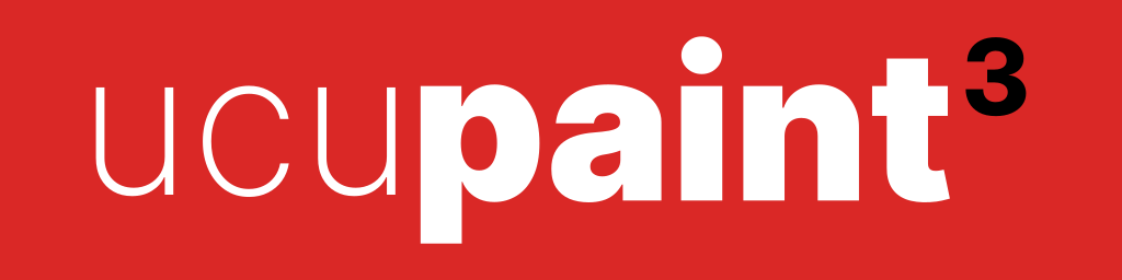 Ucupaint Typeface, Red on White, PNG