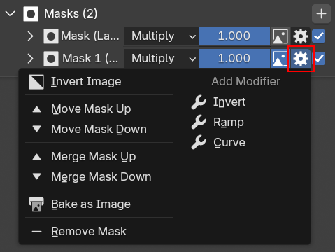 Pic: Layer mask menu
