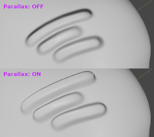 pic: comparison of when parallax is active and not