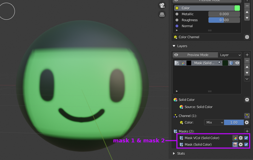 Pic: Two mask on single layer