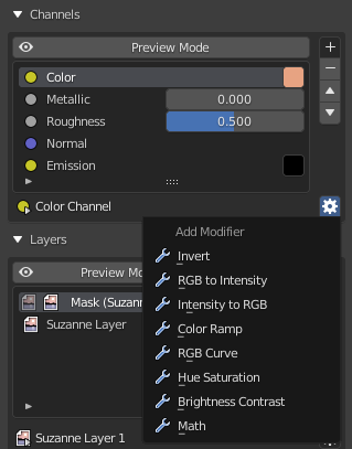 pic : Add modifier menu popup, point on RGB Curve